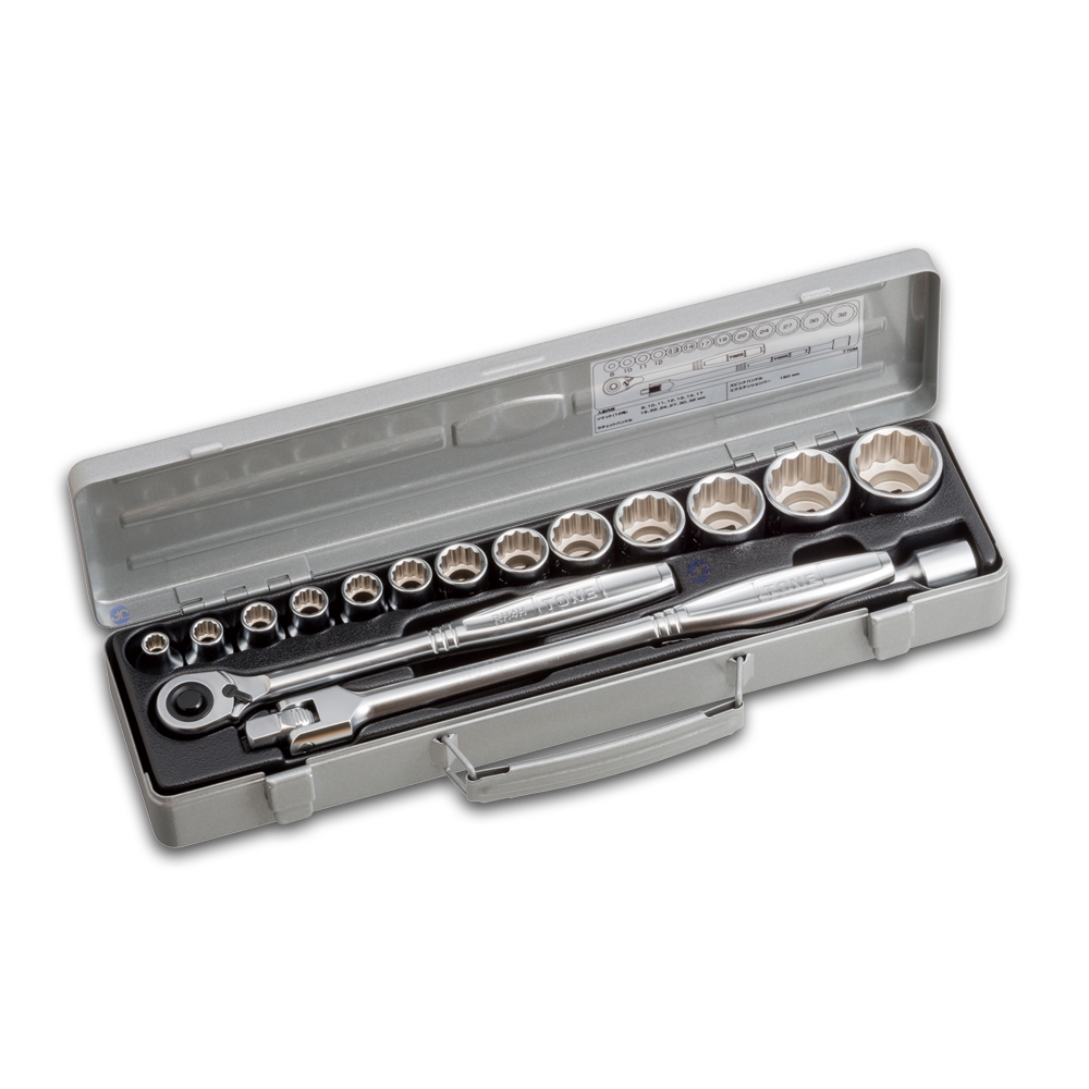 TONE ชุดบล็อก 16ชิ้น ขนาด 1/2" รุ่น 770M - Socket Wrench Set 16pcs. Size 1/2" Model 770M