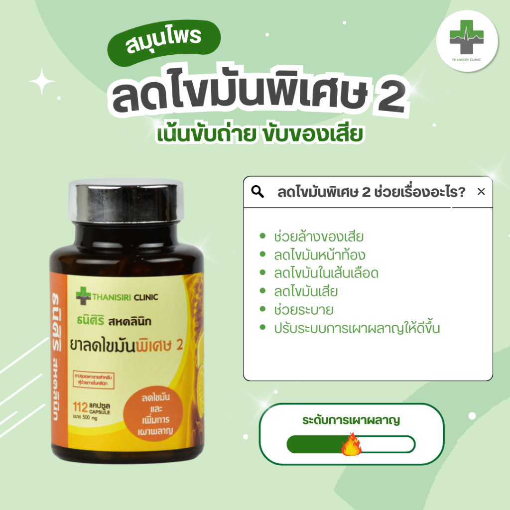 สมุนไพรลดไขมันพิเศษสูตร 2