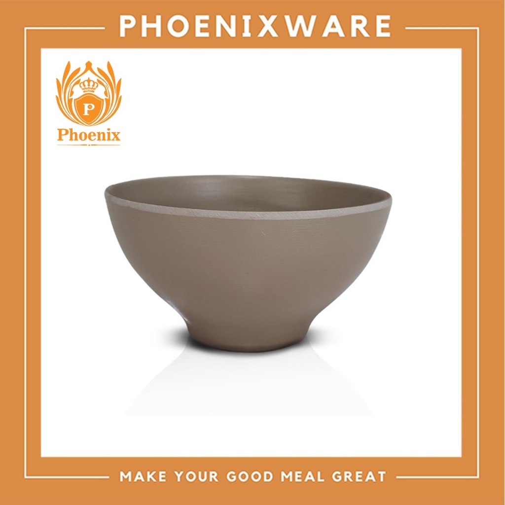 ชามแบ่ง 4.5 นิ้ว สีน้ำตาล พาสเทล เมลามีน Phoenix AB211246EBR