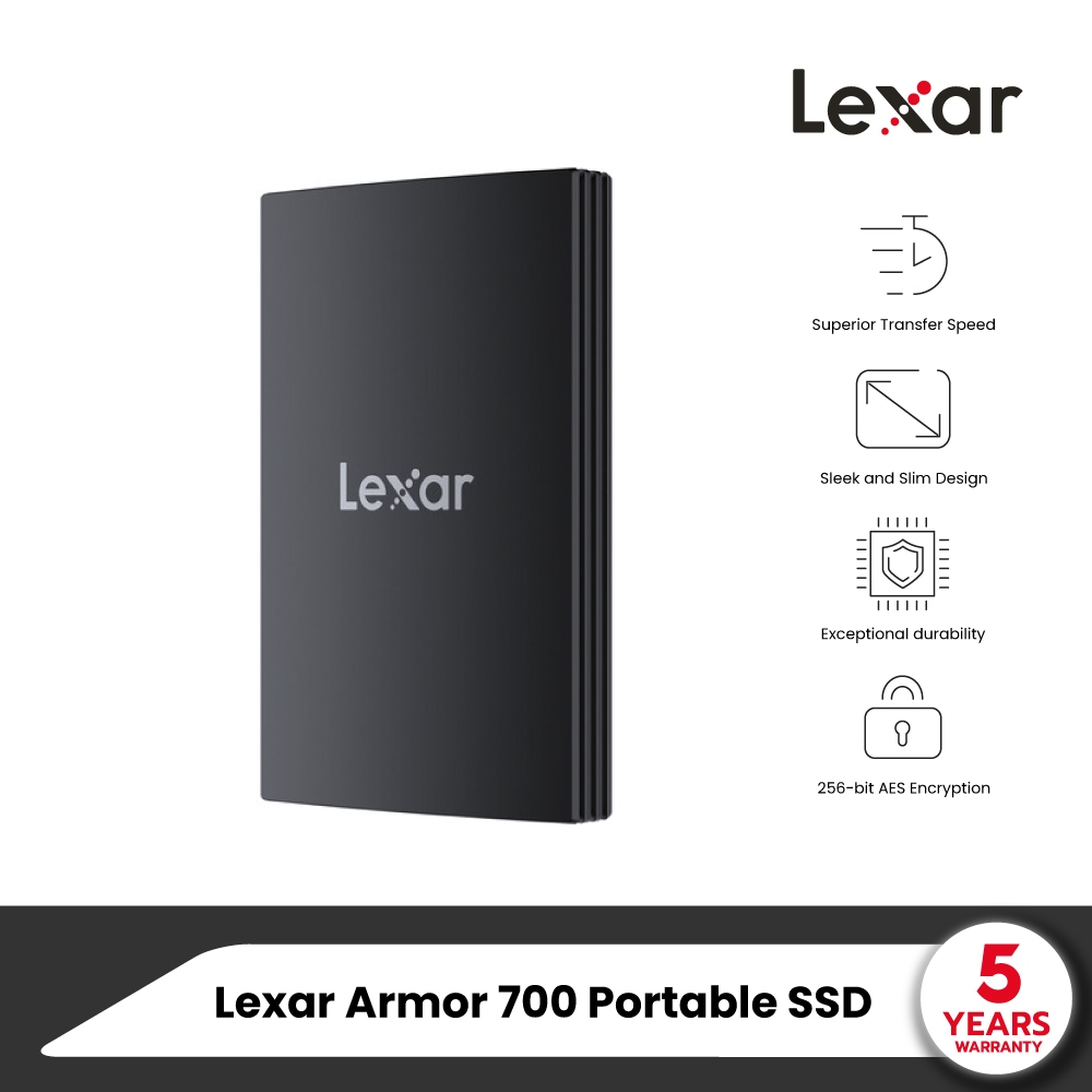 เอสเอสดีพกพา Lexar ARMOR 700 1TB USB 3.2 Gen2x2 (LAR700X001T-RNBNG)_5