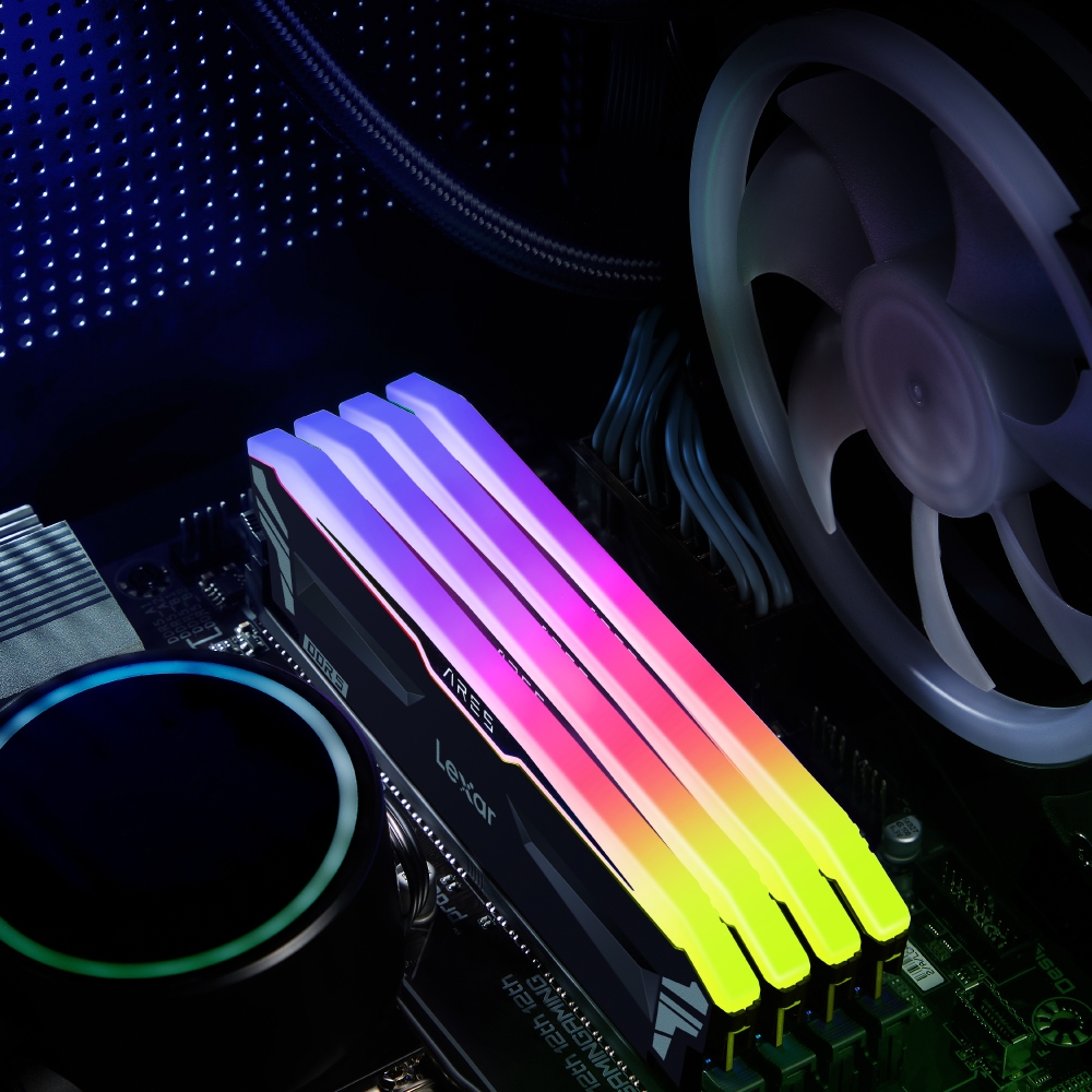 แรมพีซี LEXAR ARES RGB DDR5 6400 DESKTOP MEMORY 16GB OC+RGB (LD5EU016G-R6400GDLA)_4