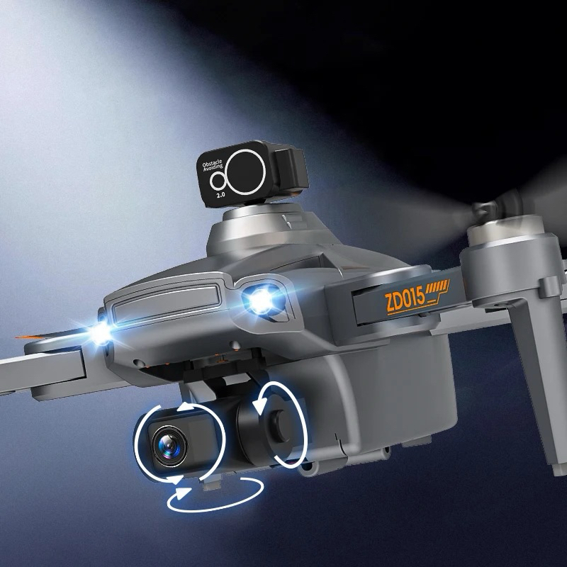โดรนบังคับวิทยุZD015Pro(มีและไม่มีเซ็นเซอร์)มีGPS 5Gกล้องกันสั่น3แกน4Kบินได้ไกล1.5kmแบตเตอรี่ชาร์จอุปกรณ์พร้อมเล่น