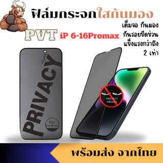 ฟิล์มกันมอง กันเสือก PVT IP 16PROMAX 16 15 PLUS 14 Pro Max 13 ProMax 12 SE2 12PRO 6 6S 7 8 Plus X XR XS 11 XSMAX