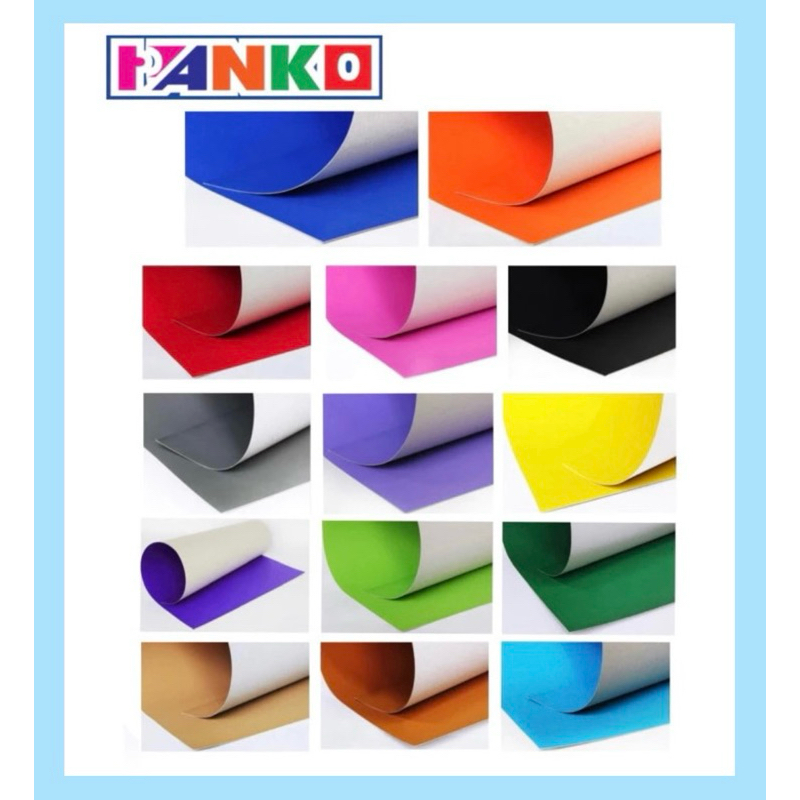 กระดาษแข็ง กระดาษโปสเตอร์ สีหน้าเดียว  ขนาด 52x77 ซม. หนา 310 แกรม แพค 3 แผ่น