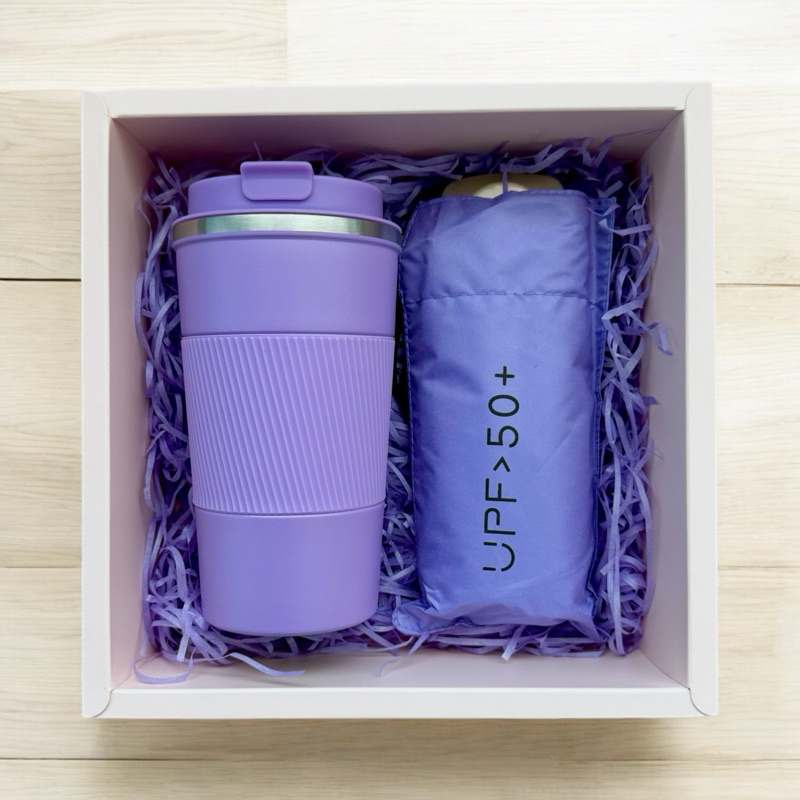 (L1)Gift set แก้วเก็บอูณหภูมิ และ ร่มพับ ของขวัญ แจกลูกค้า ปีใหม่