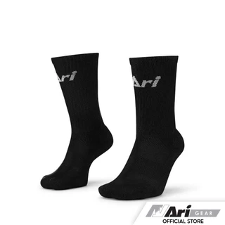ถุงเท้า อาริ Ari สั้น ครึ่งแข้ง สีขาว ARI CREW SOCKS - WHITE ฟุตบอล ฟุตซอล กีฬา ของแท้ 100%