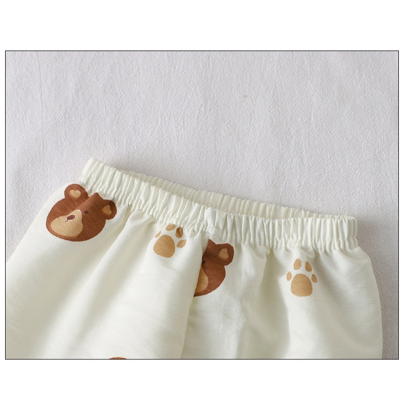 เสื้อผ้าเด็กเล็ก 5 ส่วน เสื้อแขน5ส่วน + กางเกงขายาว ผ้านิ่มอุุ่นๆ ลายน่ารัก - รูปที่ 6