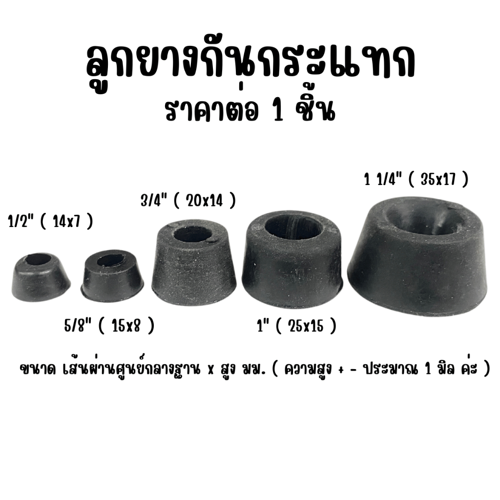 ยางกันกระแทก 1 ชิ้น ซีลยาง ลูกยางรองกันกระแทก ยึดสกรูได้ สีดำ ยางกันชน ยางกันชนประตู ขนาด 1/2 - 1 1/4 นิ้ว SR
