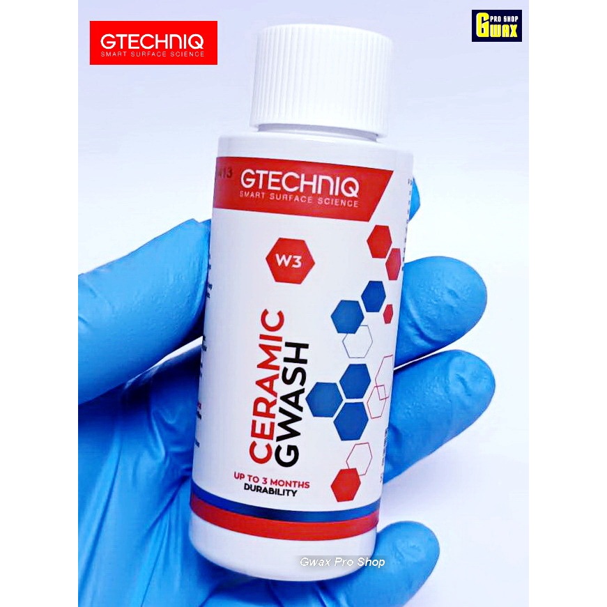 GTECHNIQ GWASH CERAMIC W3  ปริมาณ 50ml. แชมพูล้างรถพร้อมสร้างชั้นฟิล์มเคลือบเงา