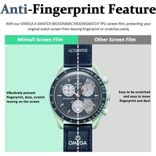 ฟิล์มกันรอยหน้าจอ TPU ไฮโดรเจล นิ่มใส เต็มจอ สำหรับนาฬิกา Omega X Swatch MoonSwatch