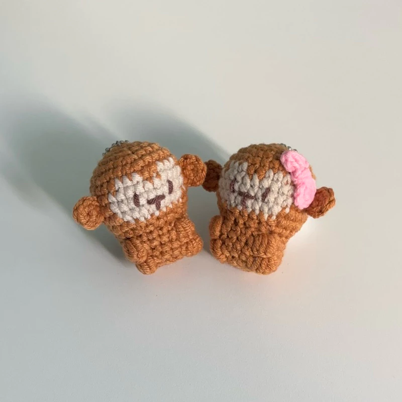 🐵COUPLE MONKEY KEYCHAIN พวงกุญแจลิงไหมพรม