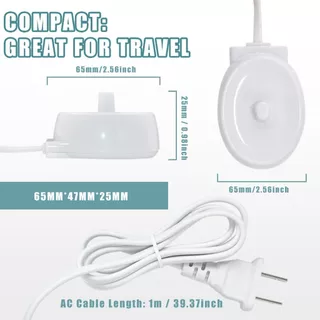 แปรงสีฟันไฟฟ้า Charger Replacement for Oral B Electric Toothbrush Inductive Charging Base Waterproof Power Cord Cable