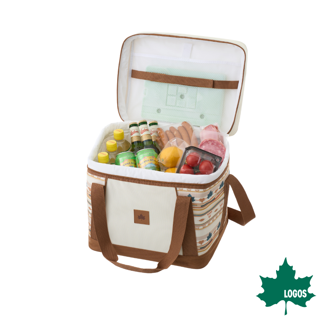 LOGOS Antibacterial Design Cooler Bag L (Navajo) กระเป๋าเก็บความเย็น ไซส์ L กระเป๋าเก็บอุณหภูมิ เก็บนมแม่ ตกปลา