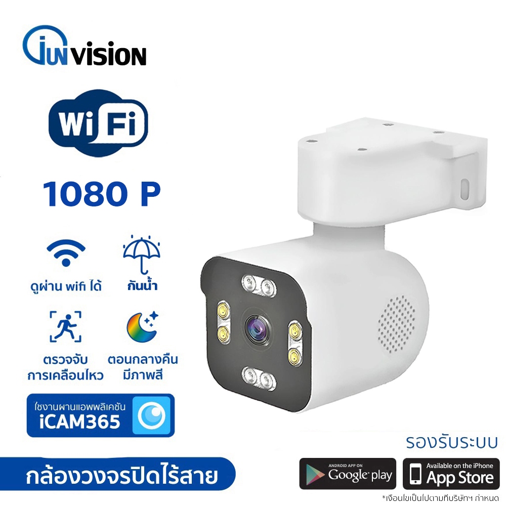 Junanvision กล้องกันน้ำ YHA6S เชื่อมต่อไวไฟ กล้องหมุนได้ พูดตอบโต้ได้ สามารถมองเห็นภาพชัดในที่มืด ap