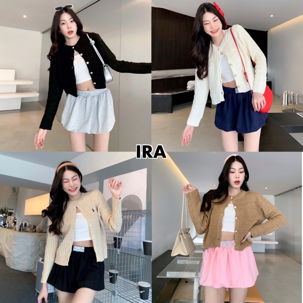 BY IRA (23215) 🎉พร้อมส่ง🎉 กระโปรงบอลลูน ผ้าฝ้ายเนื้อผ้านุ่มๆ ทรงสวยมากก
