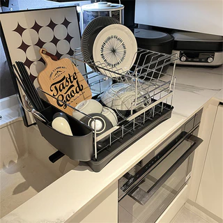 Dear Home ชั้นวางชามระบายน้ำสแตนเลส, ชั้นเก็บของในครัว, ชั้นวางชาม