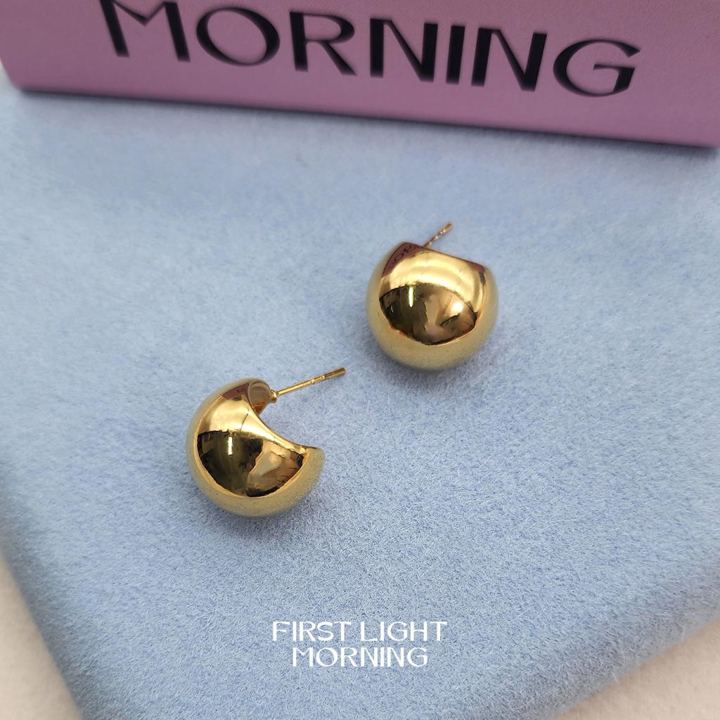 First Light Morning : Arbell Earrings  - Stainless Steel ต่างหู mimimal - รูปที่ 2