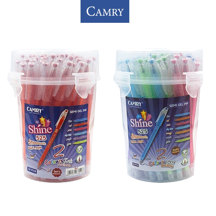CAMRY 525 ปากกา Camry 525 หัว 0.38 (50แท่ง)