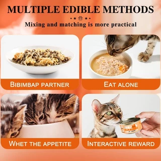 【CAT&DOG】แมวอาหารเปียก 85G เนื้อสัตว์กระป๋องบริสุทธิ์ธรรมชาติอินทรีย์เสริมน้ำกระป๋องอาหารแมวอาหารว่า