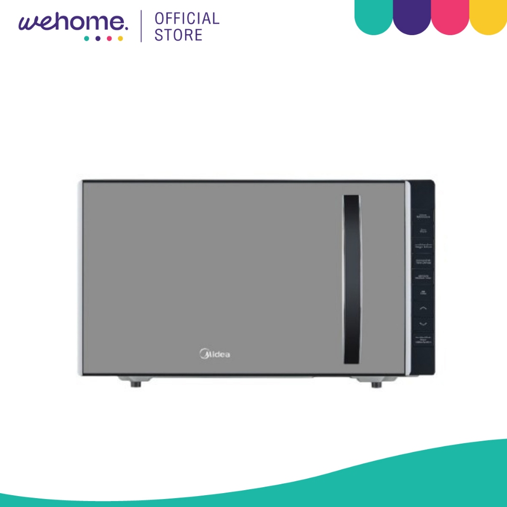 MIDEA ไมโครเวฟดิจิตอล รุ่น AM823ABV ขนาด 23 ลิตร สีเงิน |SET|