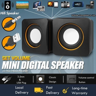 ลำโพง 9D ลำโพงมัลติมีเดียดีลักซ์ ลำโพงที่มีสายเชื่อมต่อ 3.5 มม Smart Speaker