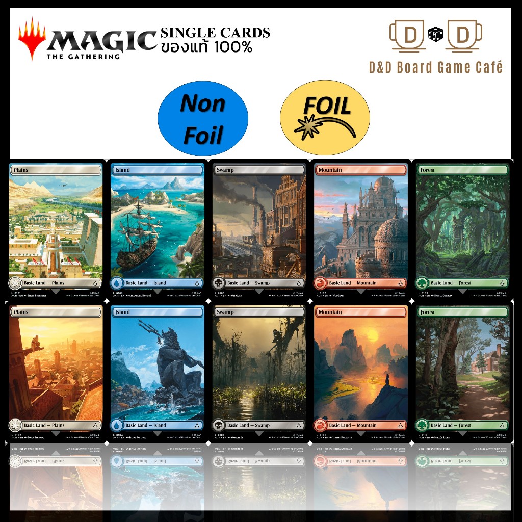 [MTG] Assassin’s Creed Basic Land Full Art การ์ด MTG ของแท้ Magic The Gathering Single พร้อมส่ง [ACR]