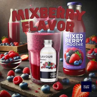 กลิ่นผสมอาหารเข้มข้น กลิ่นมิกซ์เบอร์รี่ ( MixBerry), ละลายน้ำ ( Water Soluble ) Flavour 30 g, 100 g