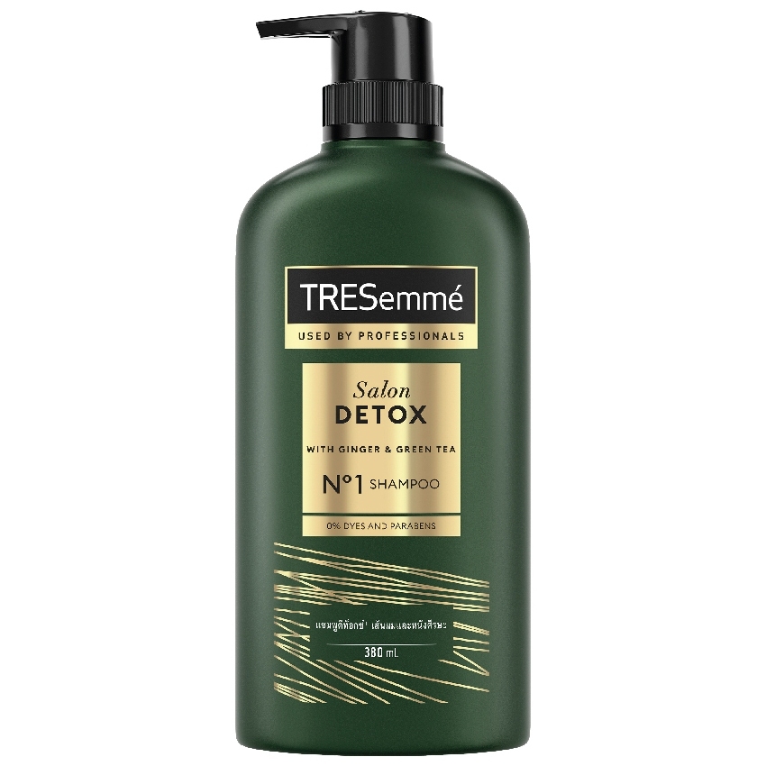 Tresemme Shampoo Salon Detox 380 ml. เทรซาเม่ ซาลอน ดีท็อกซ์ แชมพู 380 มล.