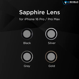 HI-SHIELD กระจกกันเลนส์กล้อง iPhone 16 Pro / iPhone 16 Pro Max Lens Sapphire เเท้ มาตราฐาน GIA รับประกัน 90 วัน