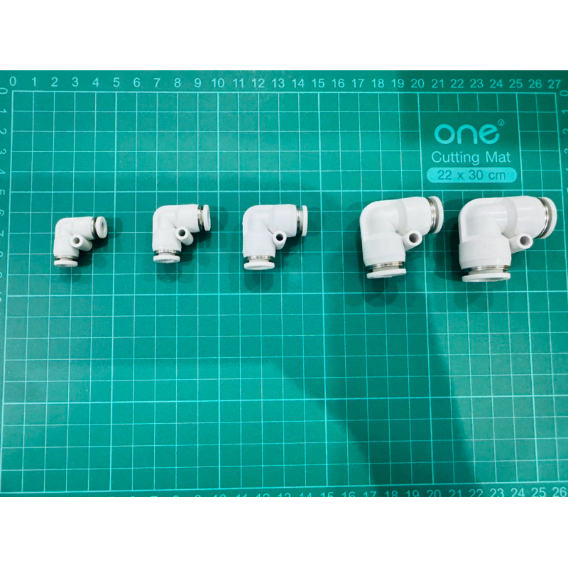 ข้อต่อลม ข้องอ 90 องศา PV4 PV6 PV8 PV10 PV12 ยี่ห้อ PRIN แบบหนา ใช้งานได้ดี