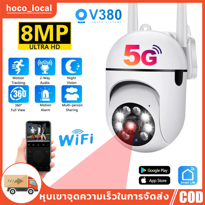 กล้องวงจรปิด ซื้อ 1 แถม 1 กล้องวงจรปิดไร้สาย 360° HD 1080P wifi กล้องวงจรปิดราคาถูก กล้องวงจรปิด ไร้ สาย กล้องวงจรปิ