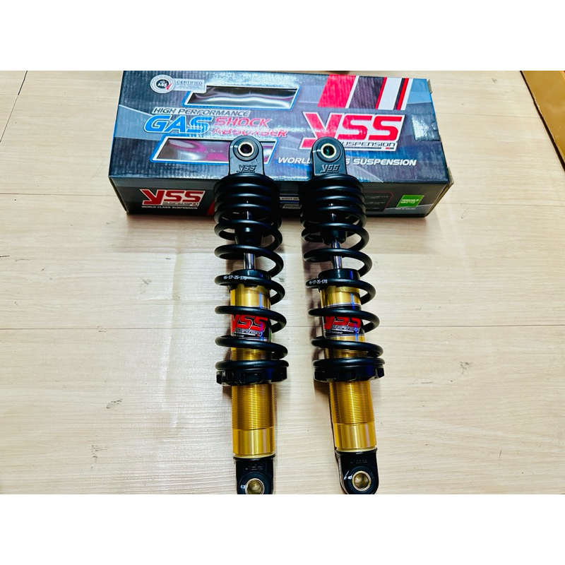 โช๊ค YSS แท้ รุ่น DTG PLUS สี แดง ดำ สำหรับใส่รถYAMAHA รุ่น Fin115i Spark115i ความสูง 280mm
