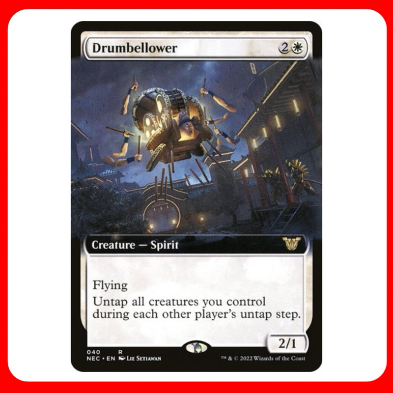 [MTG] Drumbellower (Extended Art) [NEC] [WHITE] [RARE] [NORMAL] [ENG] (การ์ดเมจิค / Magic the Gather