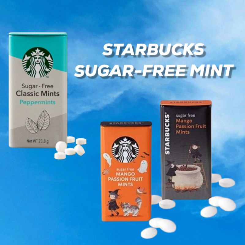 Starbucks ลูกอม Sugar-Free Classic Mints / Peppermints