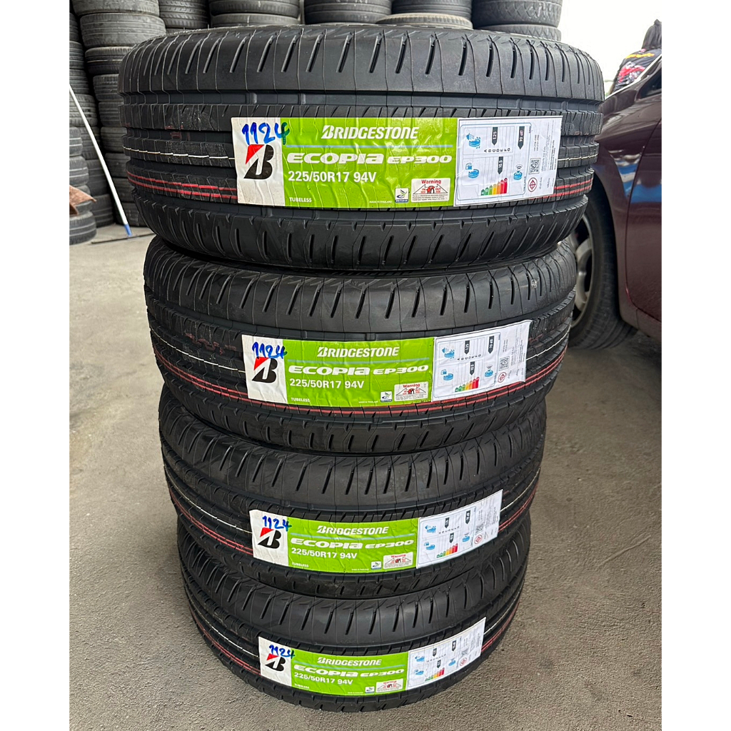 🔴 ยาง "#บริดจสโตน" Bridgestone Ecopia EP300 *** ยางใหม่ ปี 24 *** - 225/50R17