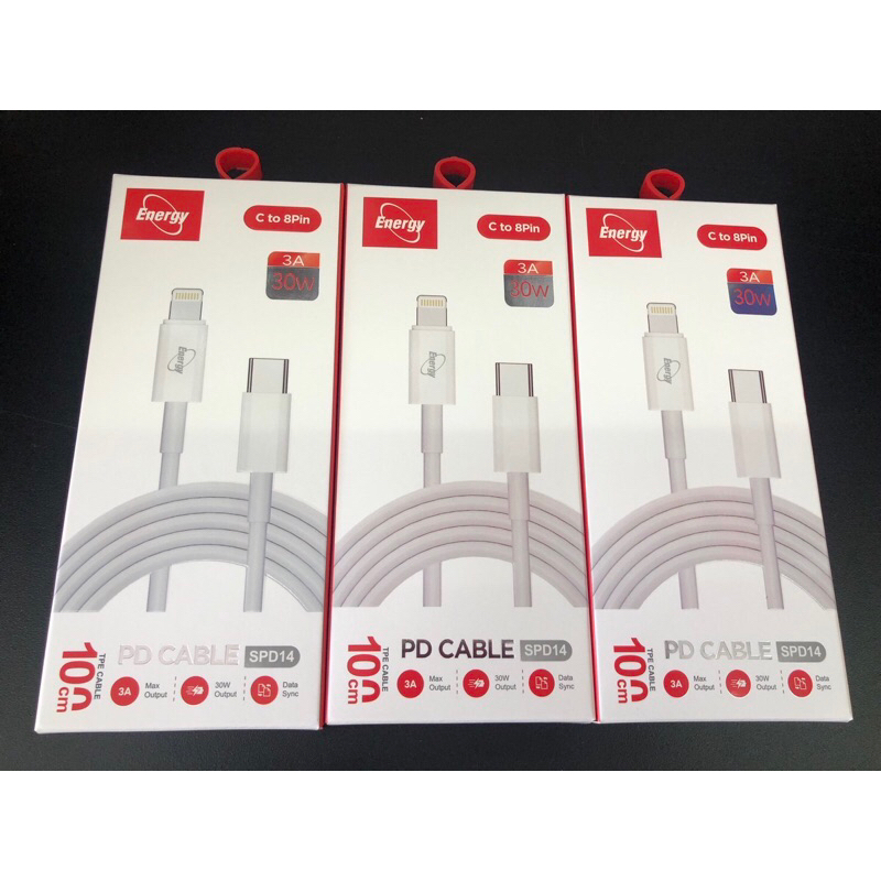 สายชาร์จ PD14 Type C to IP8PIN 30w.