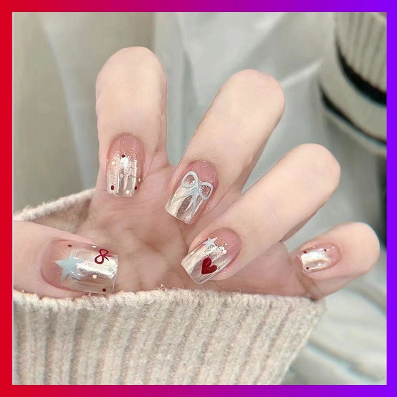 เล็บปลอม [R853]เล็บปลอมกันน้ำ อุปกรณ์ทำเล็บ ถูกสุด พร้อมส่ง