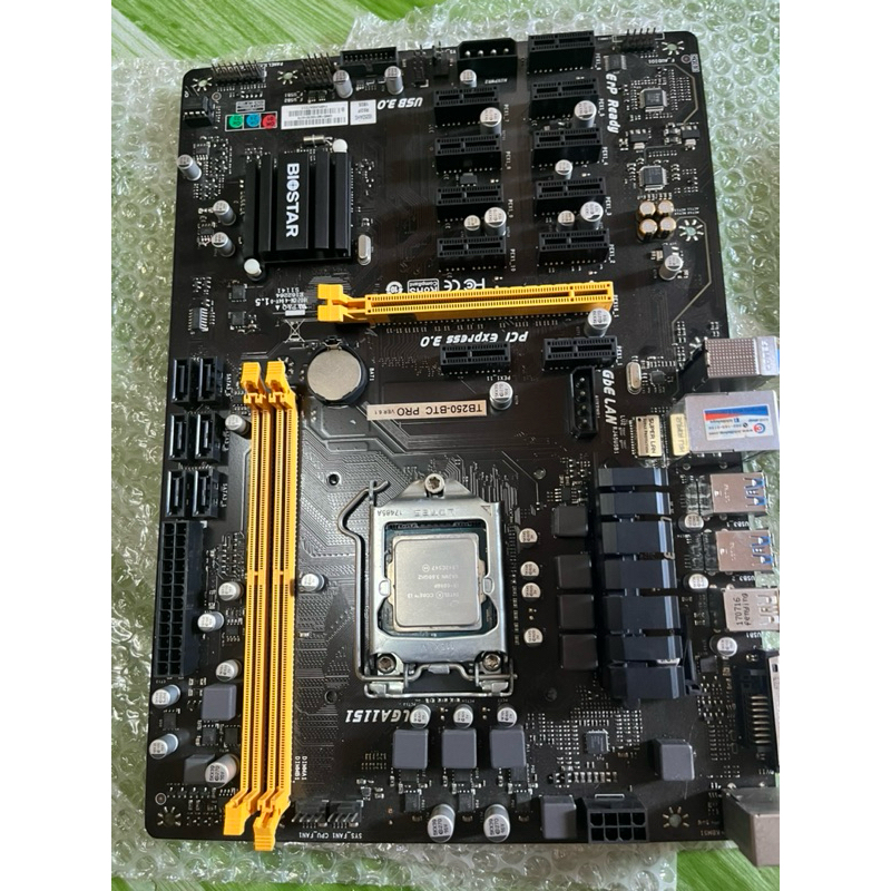 BIOSTAR TB250-BTC PRO เมนบอร์ด Intel B250 LGA1151 รองรับ CPU Gen7 DDR4 12 PCI-E