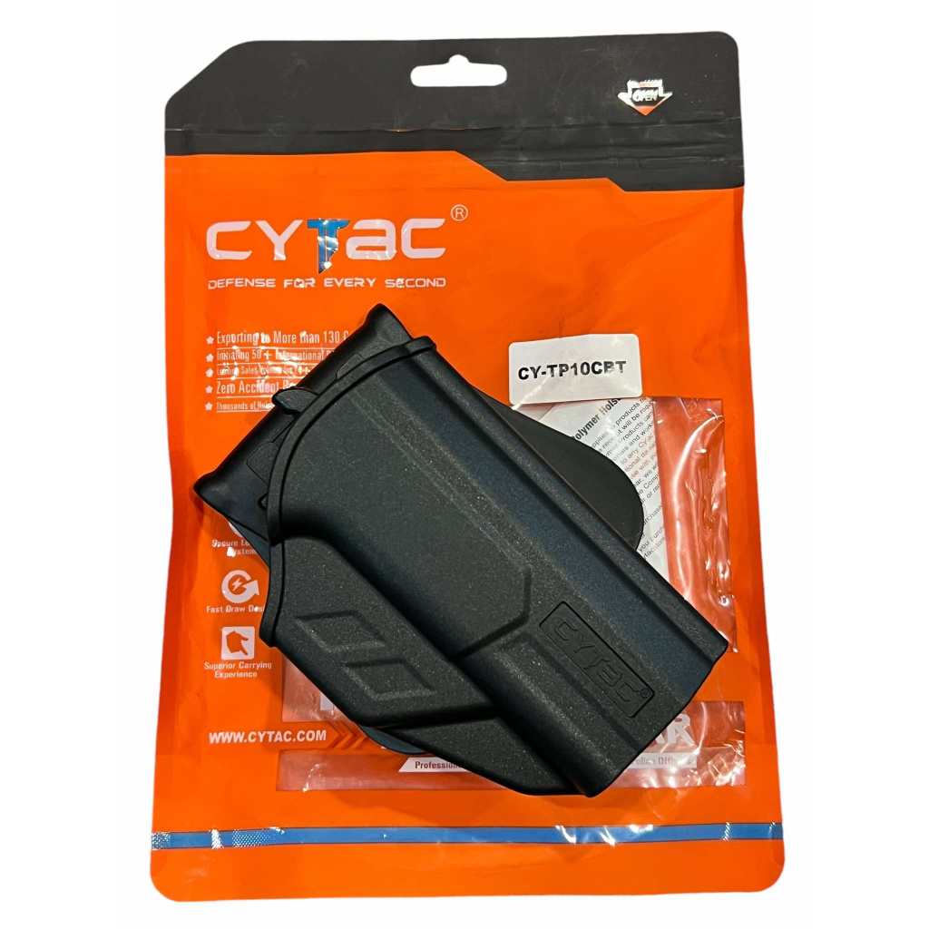 ซอง Cytac รุ่น CZ P-10c รุ่นT-Thumbsmart Holster (ซองปลดนิ้วโป้ง) ที่ใส่ได้ CZ P-10c