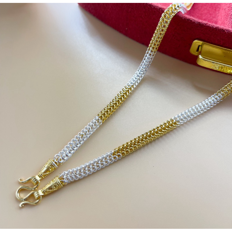 สร้อยคอหกเสา2กษัตริย์  หนัก3บาท 20-24นิ้ว แบบโปร่ง สวมหัวได้ สินค้างานไทย ไม่ลอก ไม่ดำ