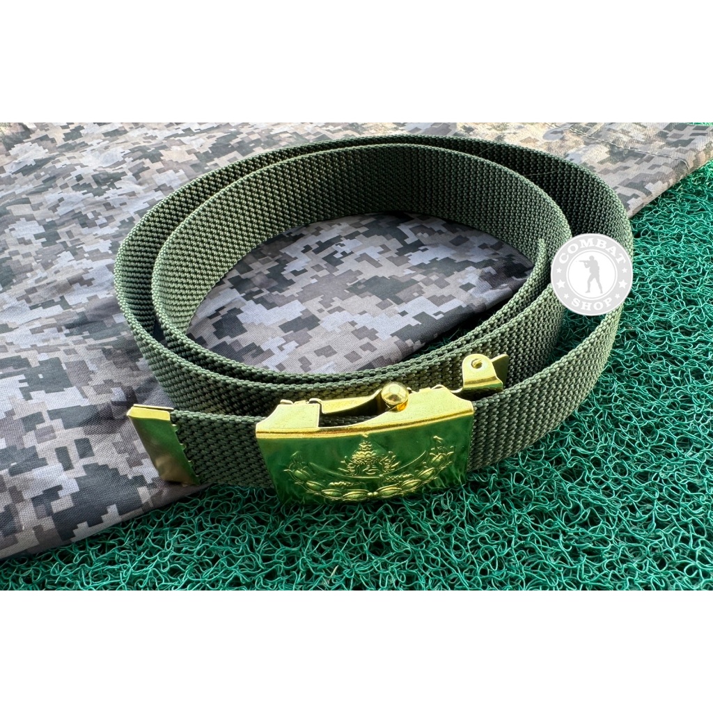 เข็มขัดรด ด้านหน้าทองเหลืองแท้ พิมพ์ลายสวยคมชัด!! เข็มขัดนศท - รูปที่ 4