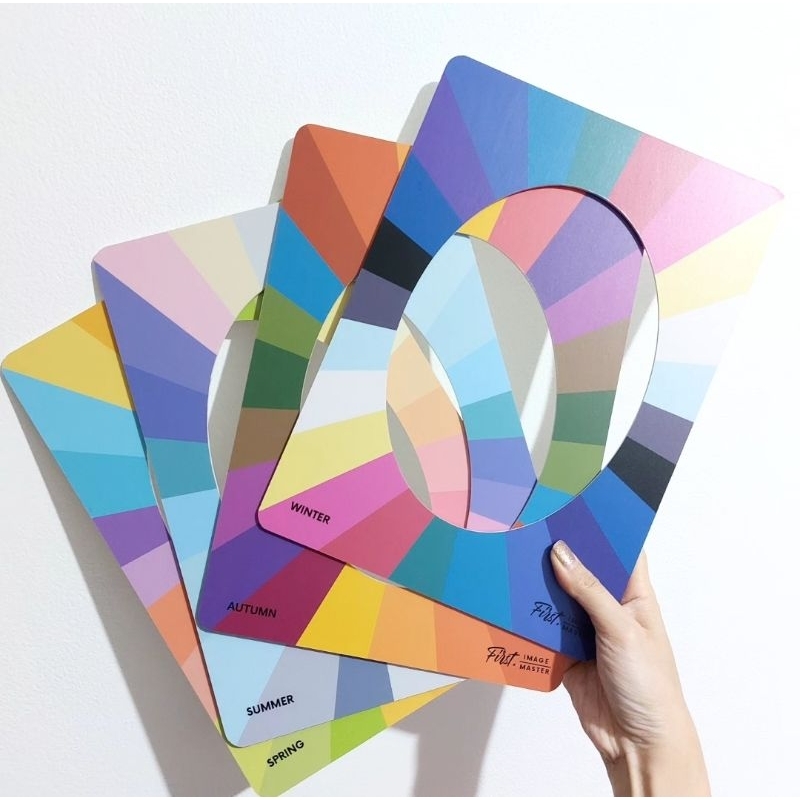 พร้อมส่ง✨️Personal color แผ่นวัดสีฤดู แผ่นวิเคราะห์ personal color 4 ฤดู color test