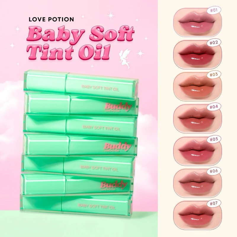 ส่งต่อ/ของแท้/ของใหม่ LOVEPOTION Baby Soft Tint Oil เบบี้ ซอฟ ทินต์ ออย เลิฟโพชั่น ลิปทินต์ซ้อการ์ด