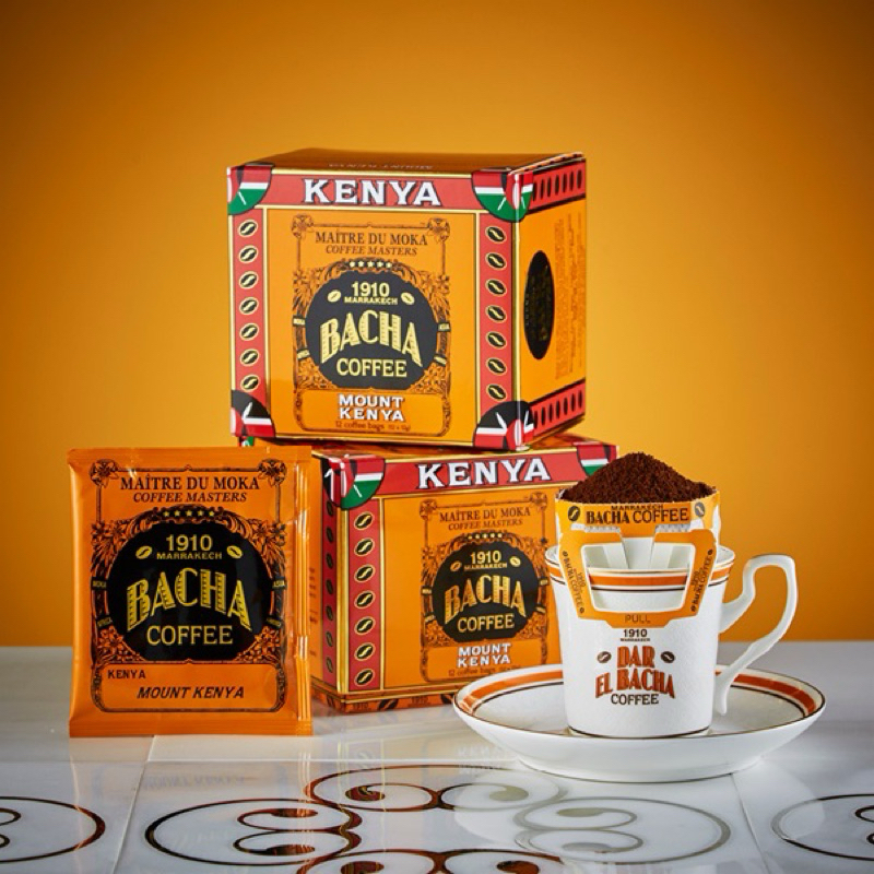 BACHA Coffee กาแฟบาชา กาแฟสิงคโปร์ Mount Kenya Coffee Bag Gift Box