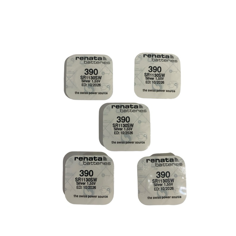 ถ่านนาฬิกา Renata 390 (SR1130SW) Watch Batteries Silver Oxide 1.55V ถ่านสวิส แบ่งขาย 1ก้อน