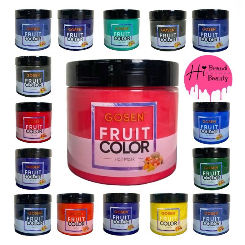 ทรีทเม้นท์เปลี่ยนสีผม โกเซ็น Gosen Fruit Color Hair Mask Color Treatment ขนาด 300ml