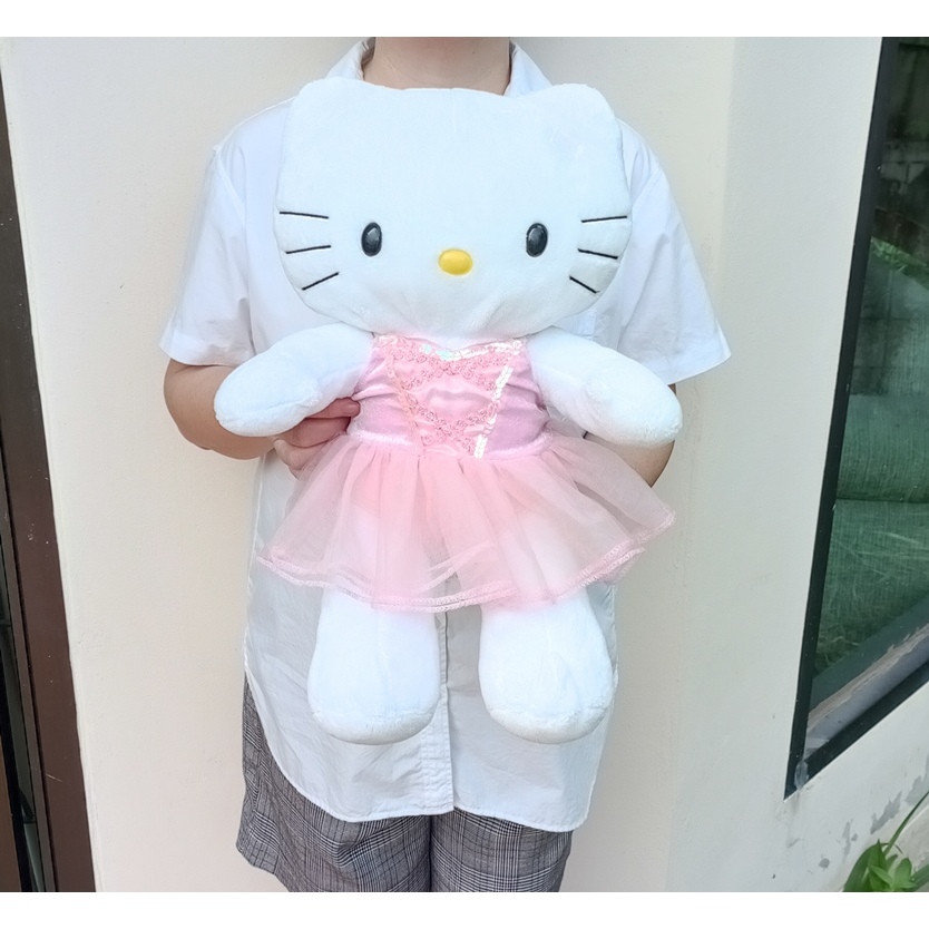 ตุ๊กตาคิตตี้บิ้วอะแบร์ แถมชุดบิ้วแท้ รุ่น Build A Bear Hello Kitty White ขนาด 18 นิ้ว