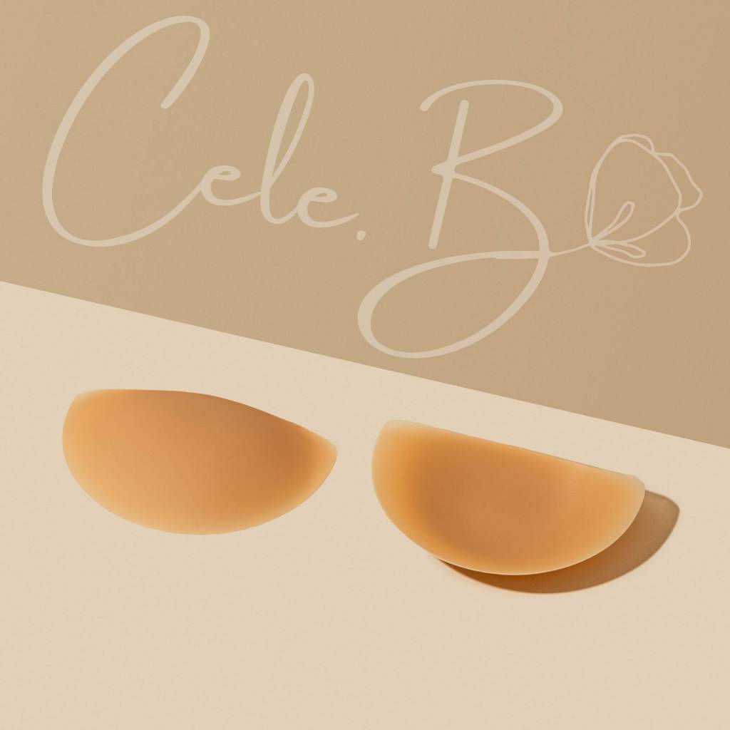Cele.b ปิดจุก รุ่นครึ่งเสี้ยว Half nipple cover ใช้งานได้หลายแบบ ทรงหมุนปรับได้ 360° ติดทน รูปที่ 2