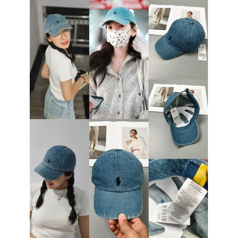 หมวกแก๊ป polo สียีนส์ ม้าเล็ก พร้อมส่ง🐎