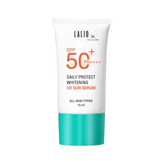 1กล่อง/4ชิ้น Lalio Daily Protect Whitening UV Sun Serum SPF50+ PA+ 15ml ลาลิโอ เดลี่ โพรเท็ค ไวท์เทนนิ่ง ยูวี ซัน เซรั่ม